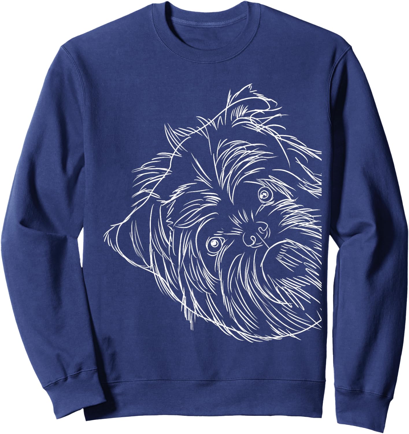 Funny Dog Affenpinscher Women Girls Kids Sweatshirt - Sweatshirt | Navy