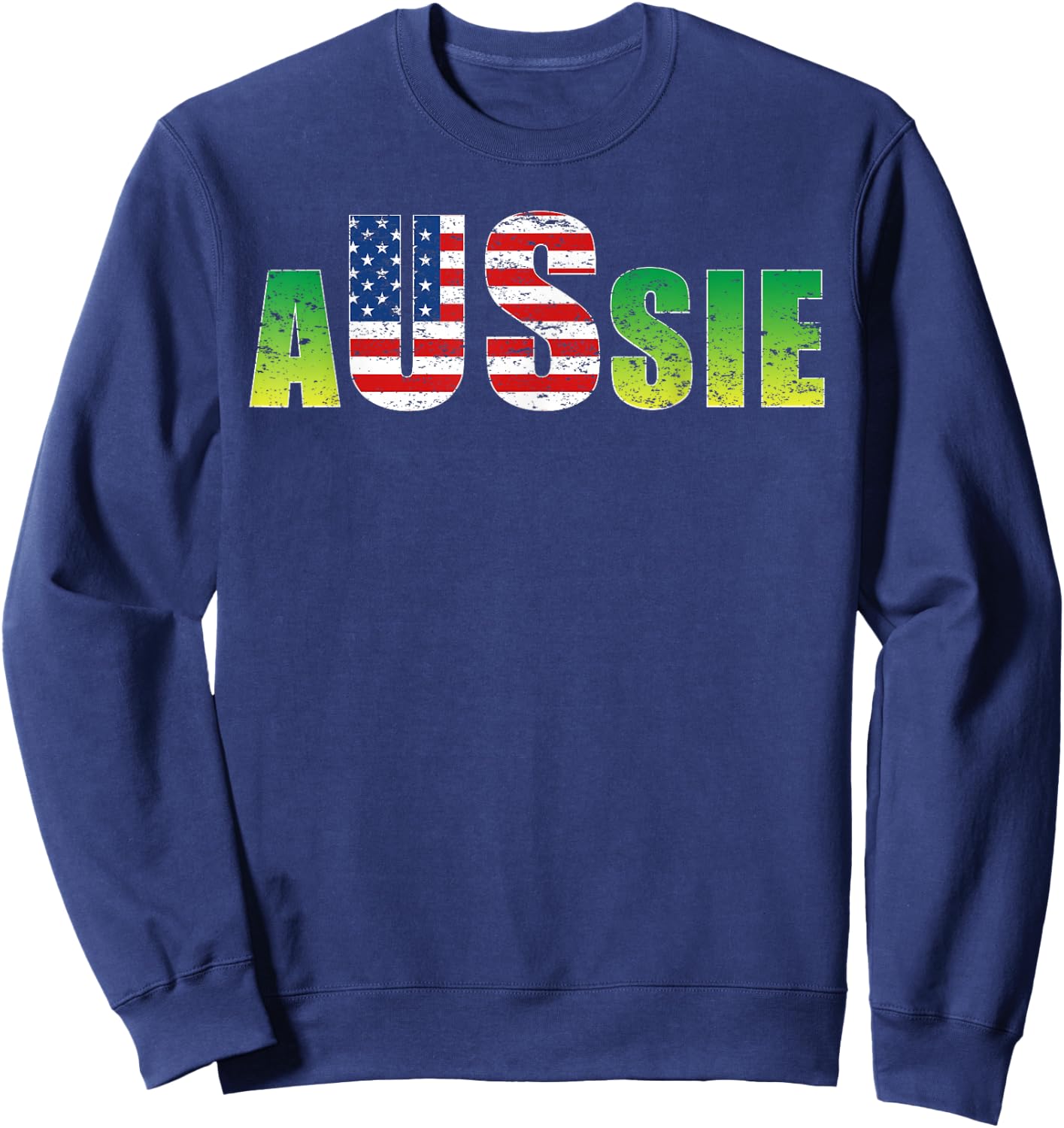 Australia United States Shirt Aussie America Lover Gift Sweatshirt - Sweatshirt | Navy