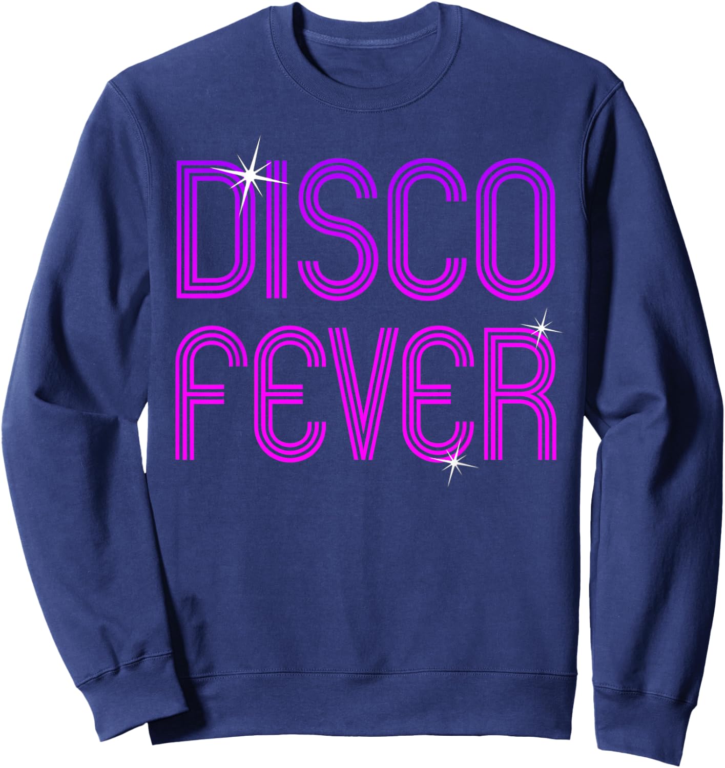 Vintage Retro Disco Fever 70s 80s Family Party Dance Theme Sweatshirt - Sweatshirt | Navy