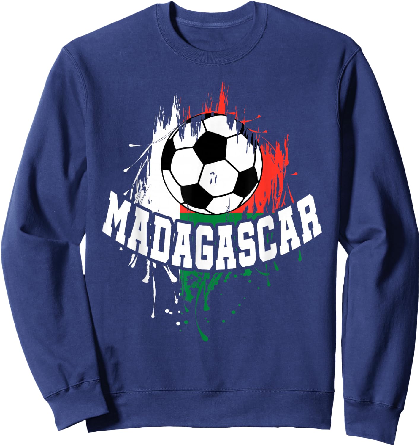 Madagascar Soccer Madagascar Football Malagasy Futbol Sweatshirt - Sweatshirt | Navy