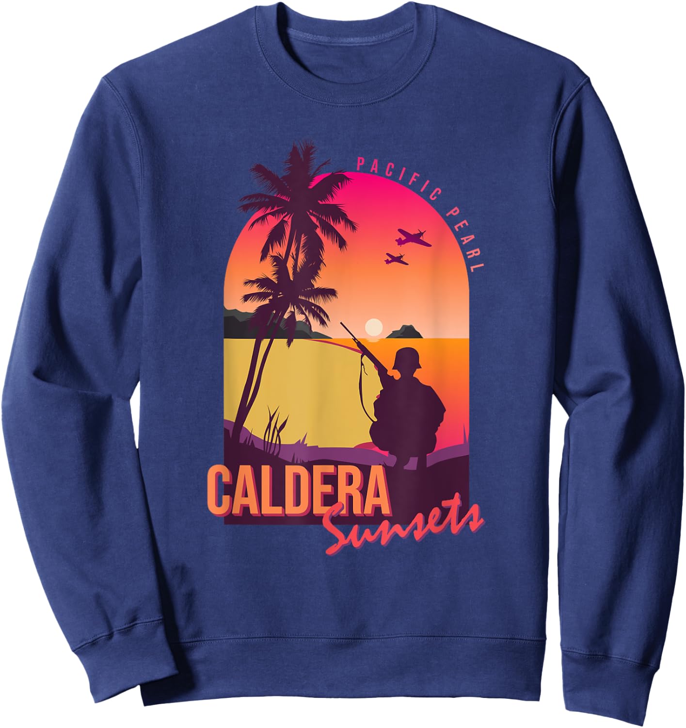 Warzone Pacific Pearl Sunsets Verdansk Gulag Sweatshirt - Sweatshirt | Navy