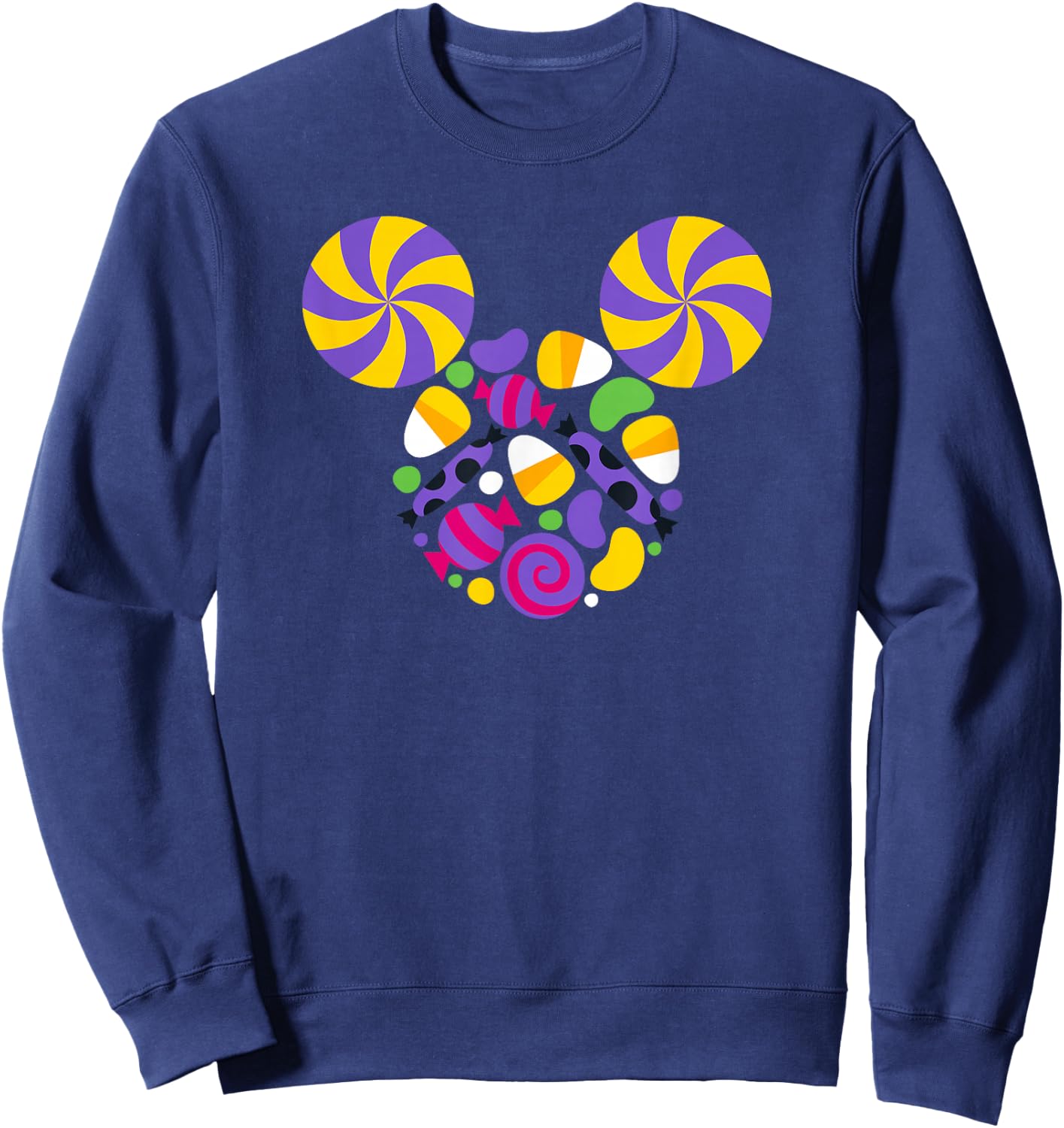 Disney Mickey and Friends Halloween Mickey Candy Face Sweatshirt - Sweatshirt | Navy