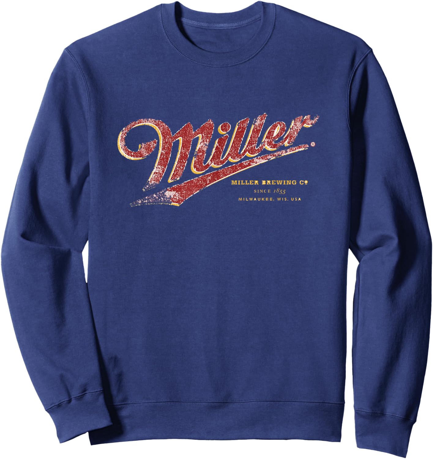 Miller Pennant Distressed Sweatshirt - Sweatshirt | Navy