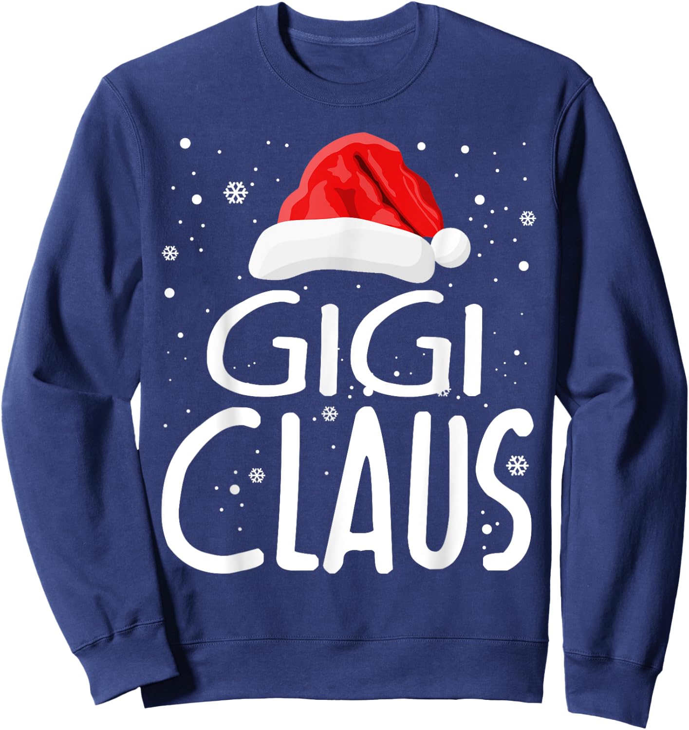 Gigi Claus Christmas Family Group Matching Pajama Xmas Gifts Sweatshirt - Sweatshirt | Navy