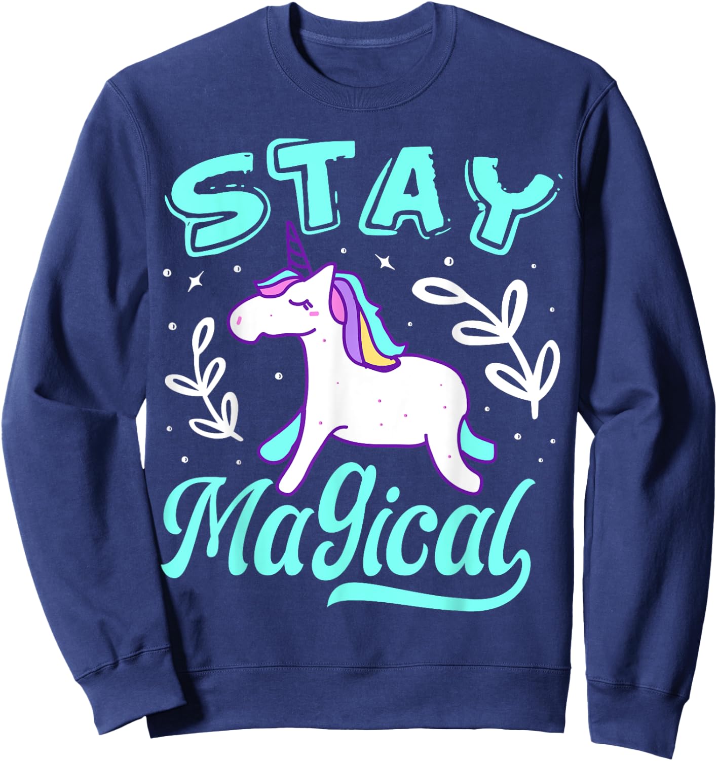 Stay Magical Unicorn Sweatshirt - Sweatshirt | Navy