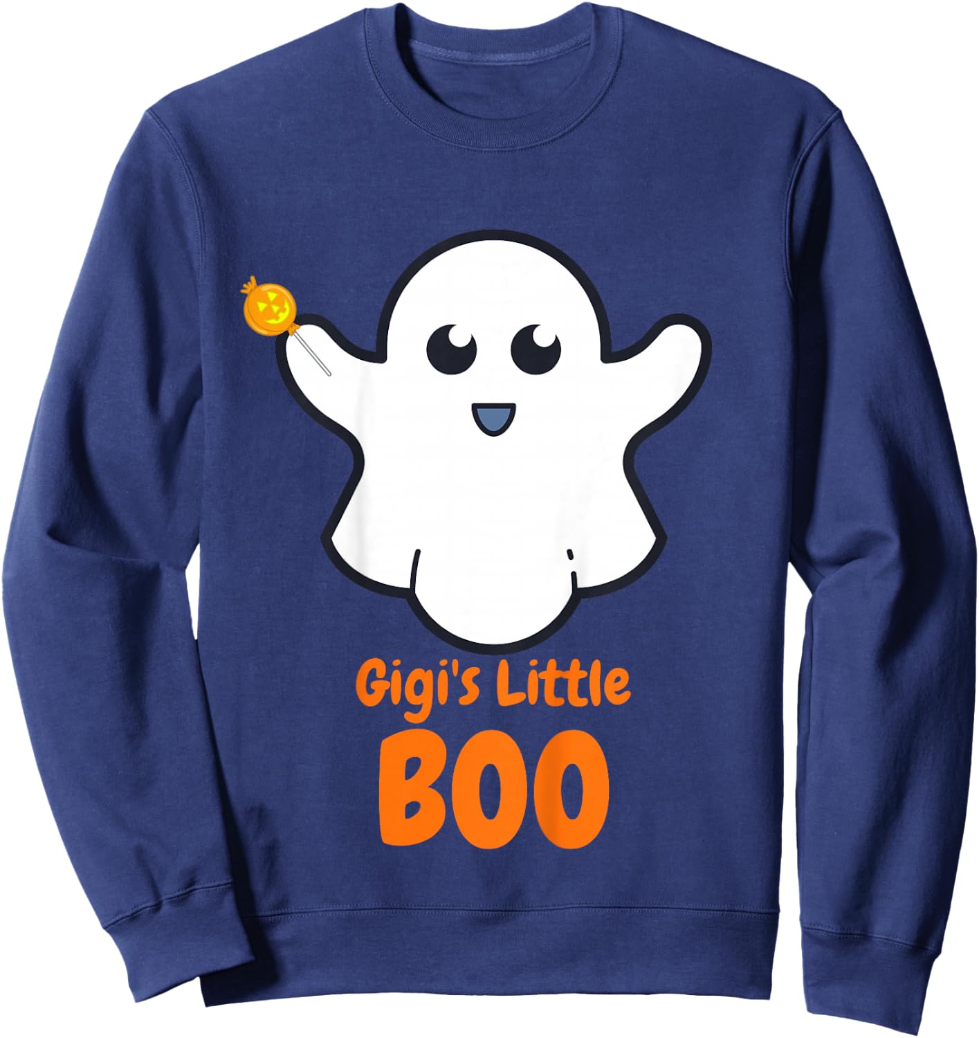 Kids Gigi's Little Boo - Halloween Gift Kids Boys Girls Toddler Sweatshirt - Sweatshirt | Navy
