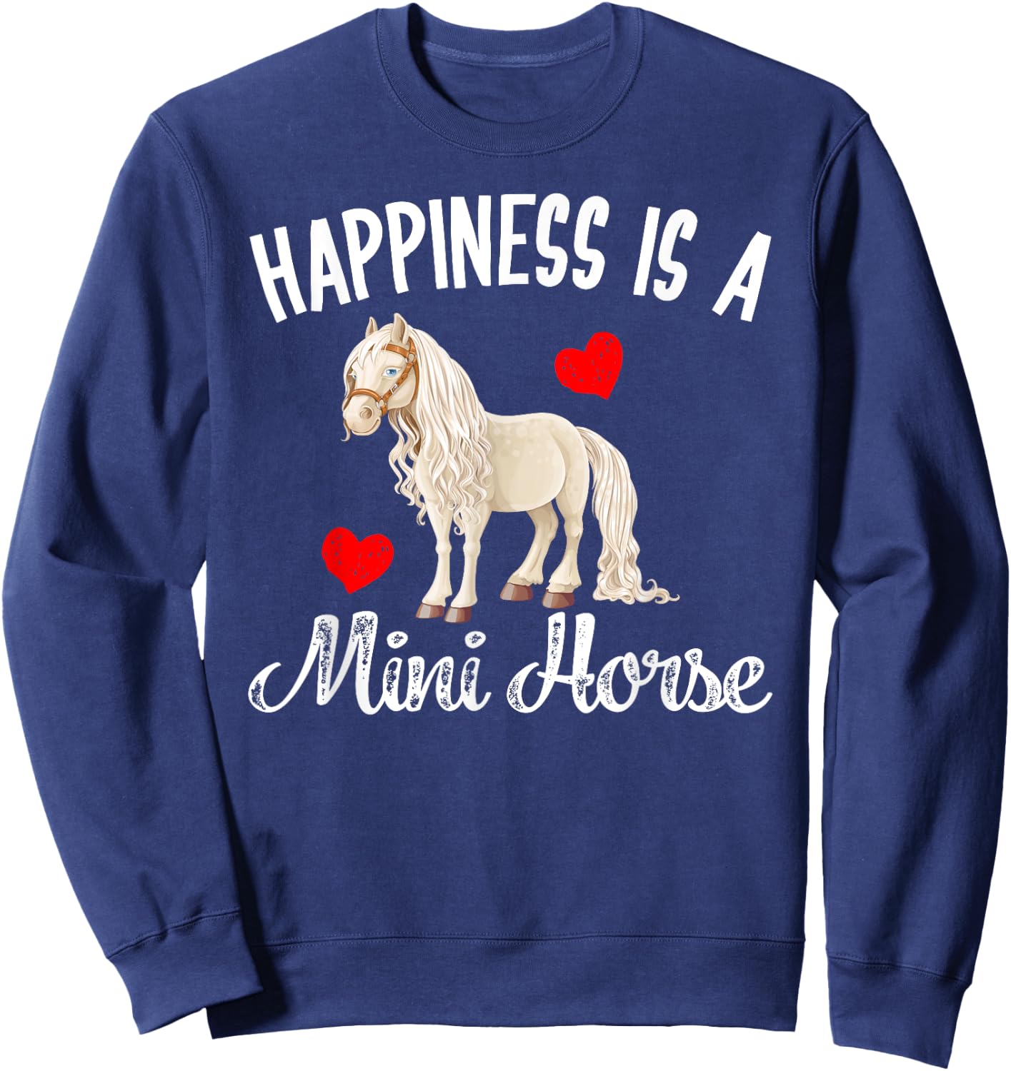 Miniature Horse Gifts Mini Horse Shirt Pet Horse Lovers Sweatshirt - Sweatshirt | Navy
