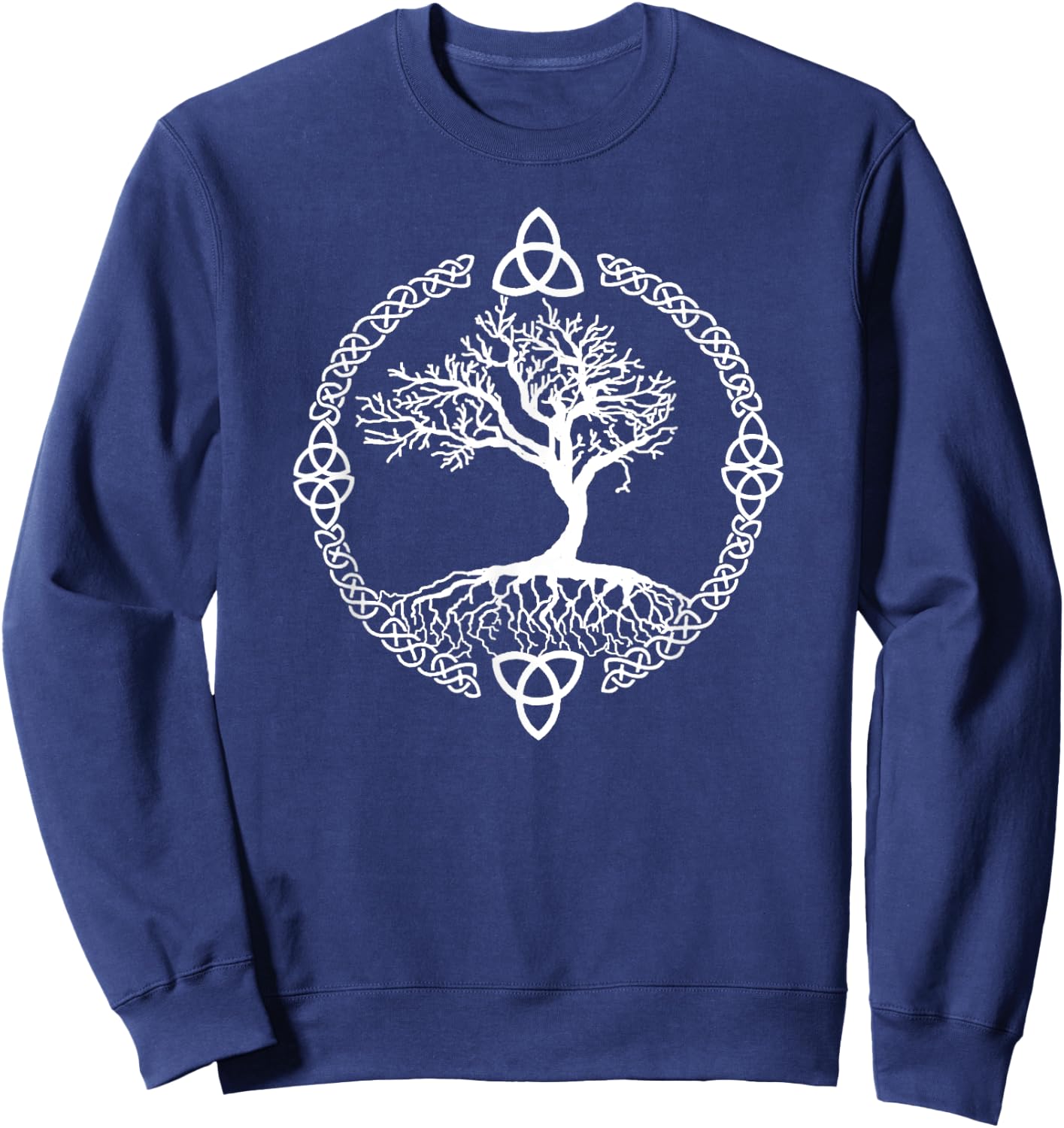 Tree of Life Yggdrasill Celtic Knot Shirt Sweatshirt - Sweatshirt | Navy