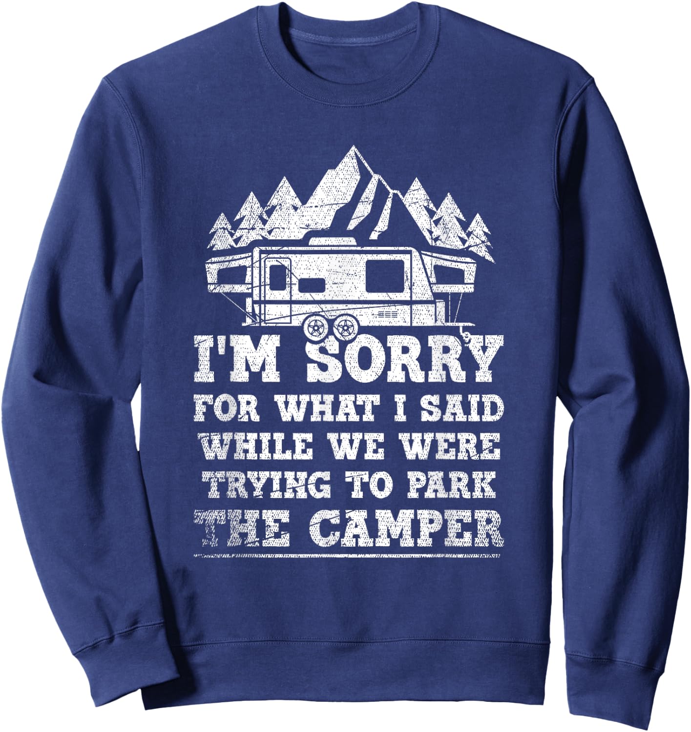Funny Camping Sweatshirt - Sweatshirt | Navy