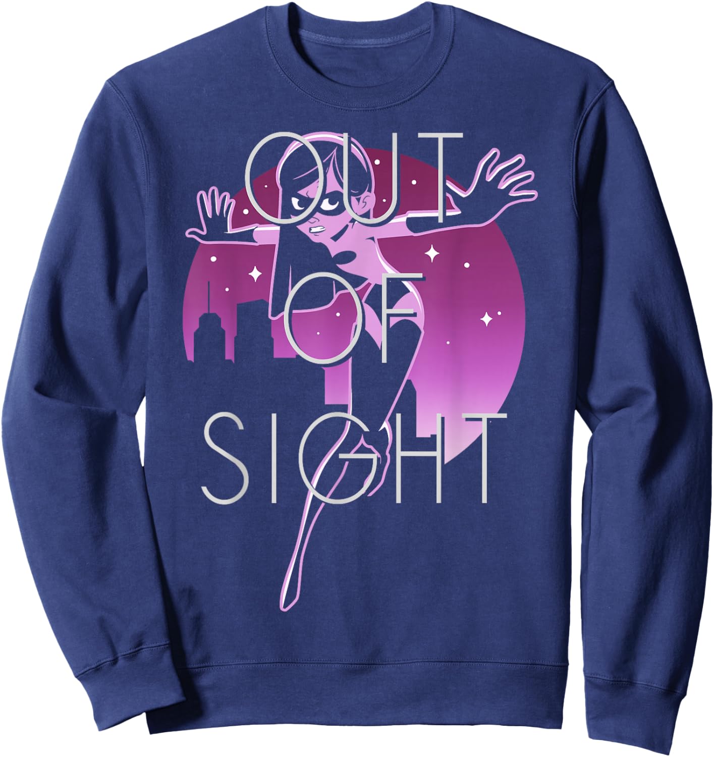 Disney Pixar Incredibles 2 Shy Violet Night Graphic Sweatshirt - Sweatshirt | Navy