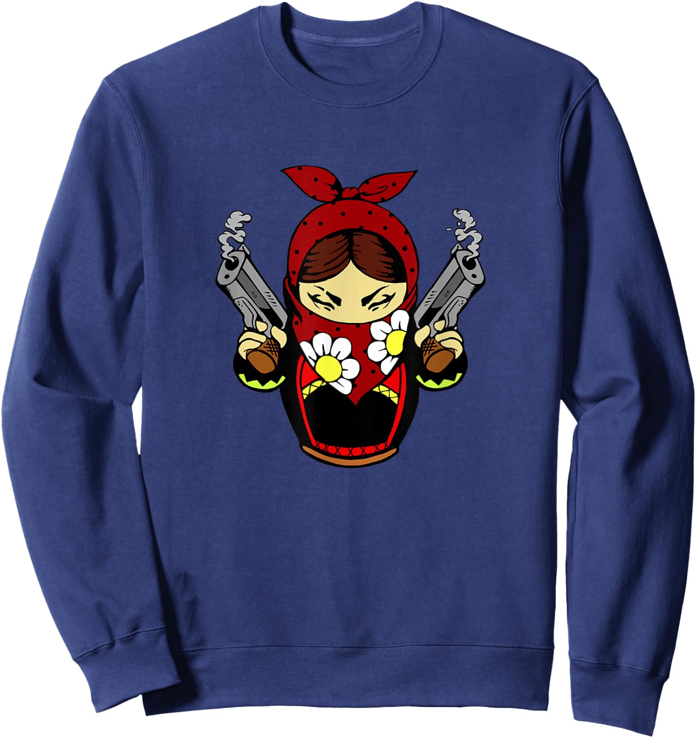 Pistols Matryoshka Matroshka Russian Doll Russia Street Sweatshirt - Sweatshirt | Navy