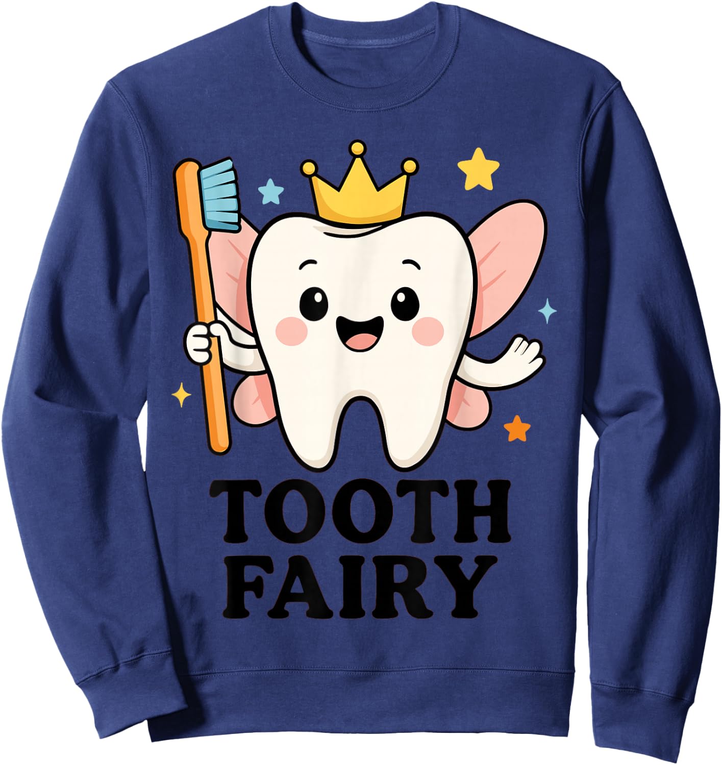 Halloween Tooth Fairy Costume, Cute Spooky Dental Assistant Sweatshirt - Sweatshirt | Navy