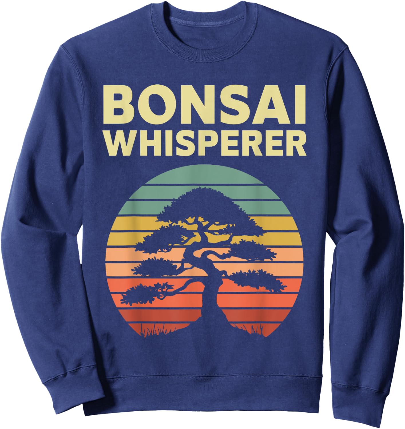 Bonsai Tree Gardening Japanese Culture Zen Funny Bonsai Tree Sweatshirt - Sweatshirt | Navy