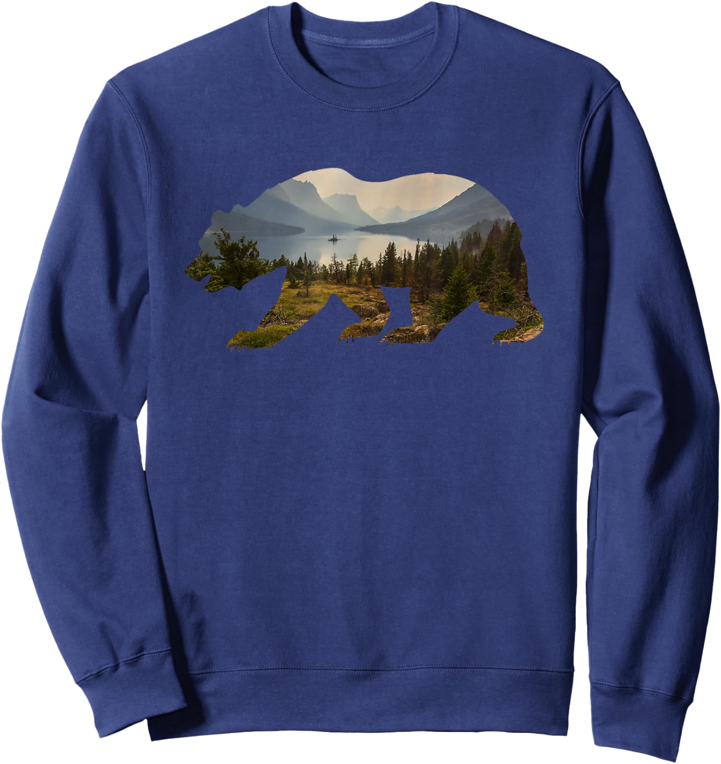 Preserve & Protect Vintage National Park Bear Wildlife Small Sweatshirt - Sweatshirt | Navy