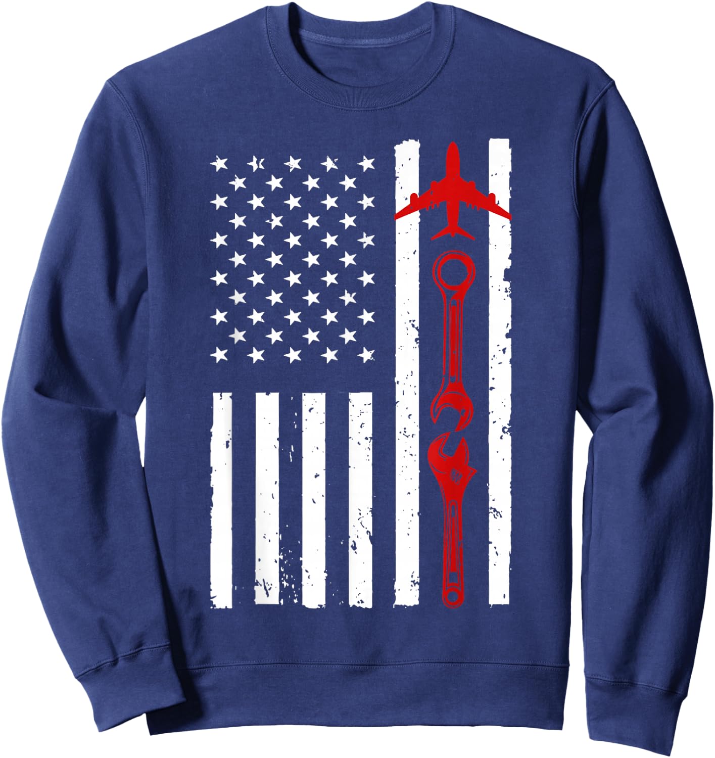 Cool Aircraft Mechanic Art Women Aircraft Technician Sweatshirt - Sweatshirt | Navy