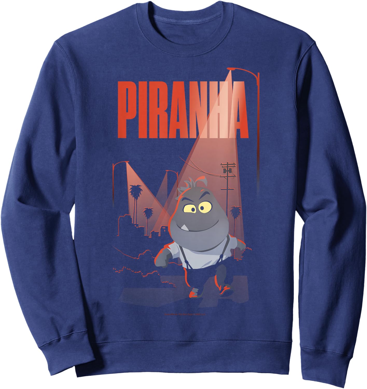 The Bad Guys Mr. Piranha City Street Light Sweatshirt - Sweatshirt | Navy
