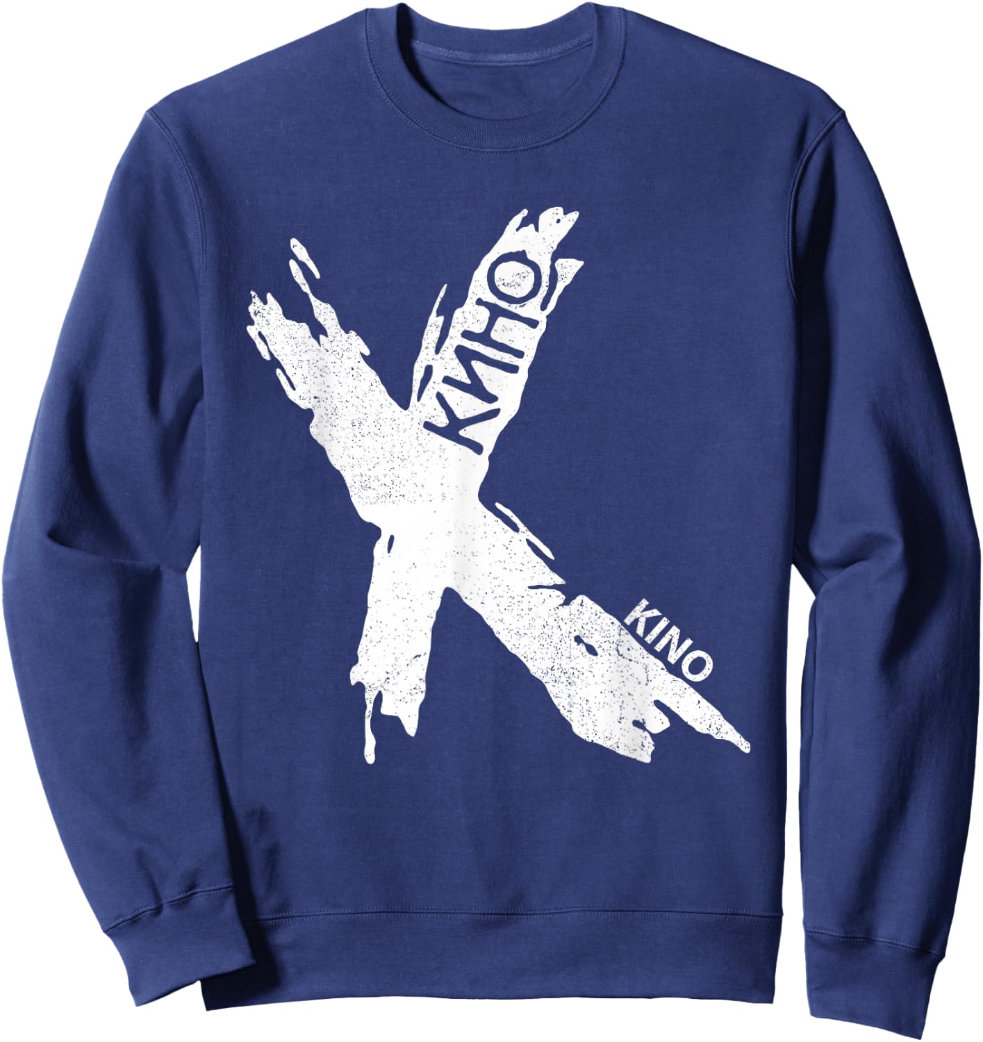 Wiktor Zoi Rock Musician Russia Cinema USSR Sweatshirt - Sweatshirt | Navy