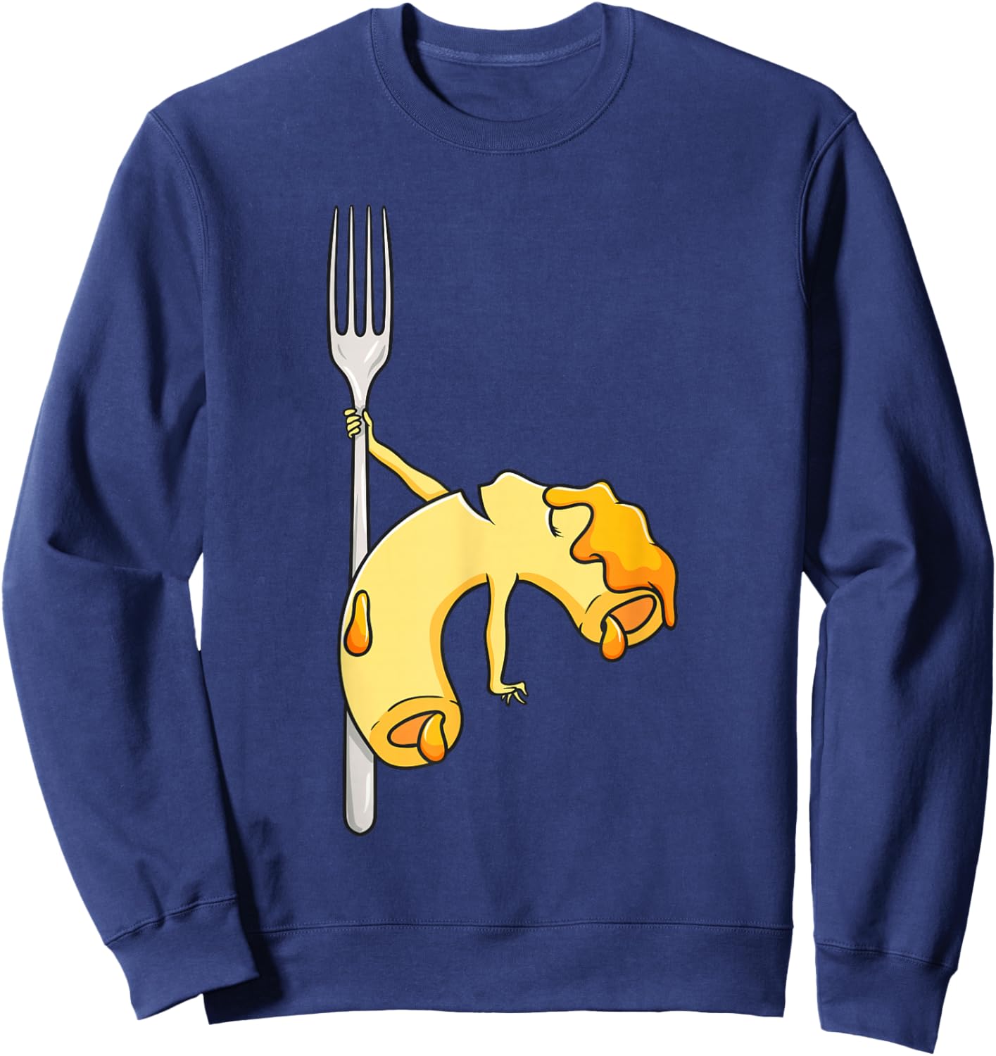 Funny Mac N Cheese Pole Dance for Macaroni and Cheese Sweatshirt - Sweatshirt | Navy