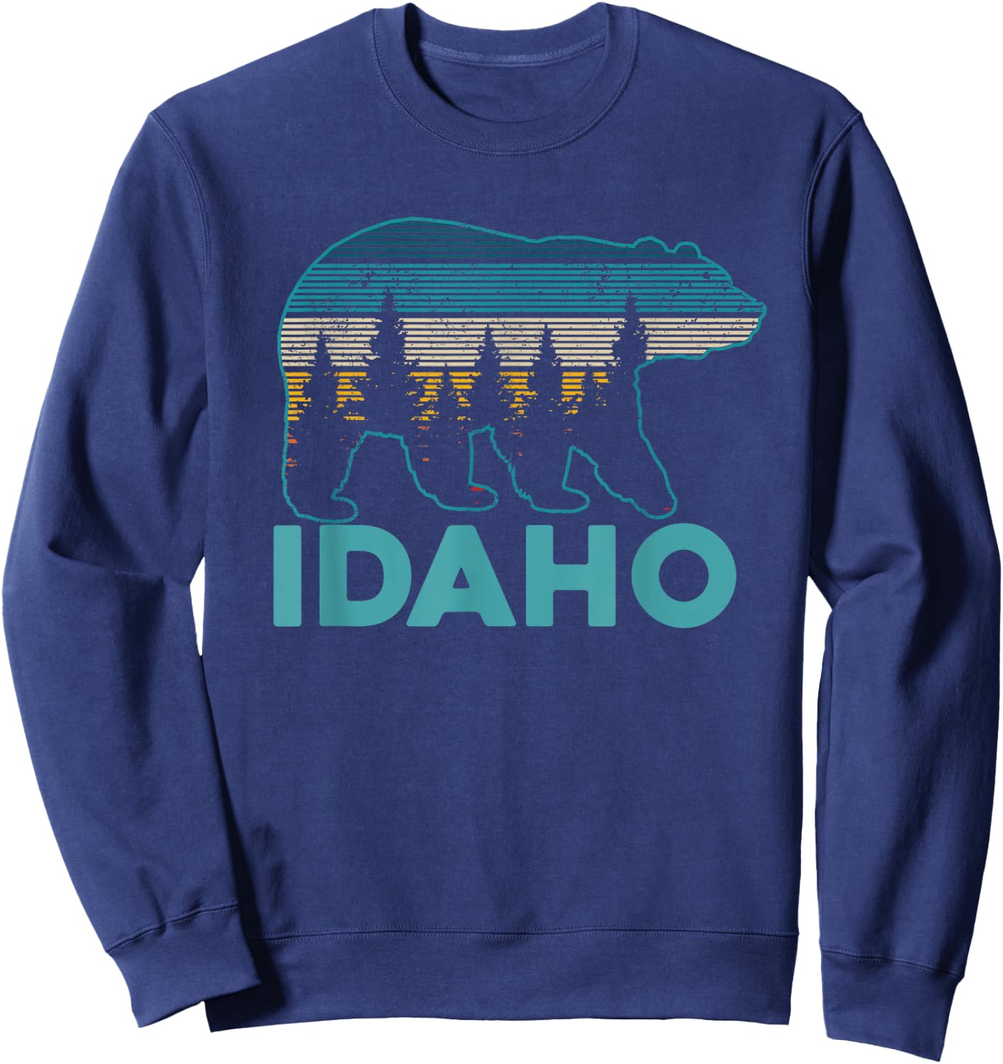 Idaho USA Grizzly Bear Souvenir Sweatshirt - Sweatshirt | Navy