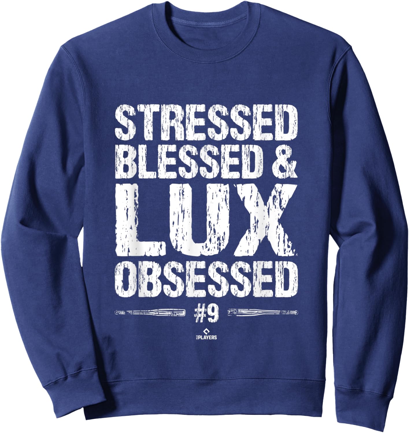 Lux Obsessed Gavin Lux MLBPA Baseball Player Funny Sweatshirt - Sweatshirt | Navy