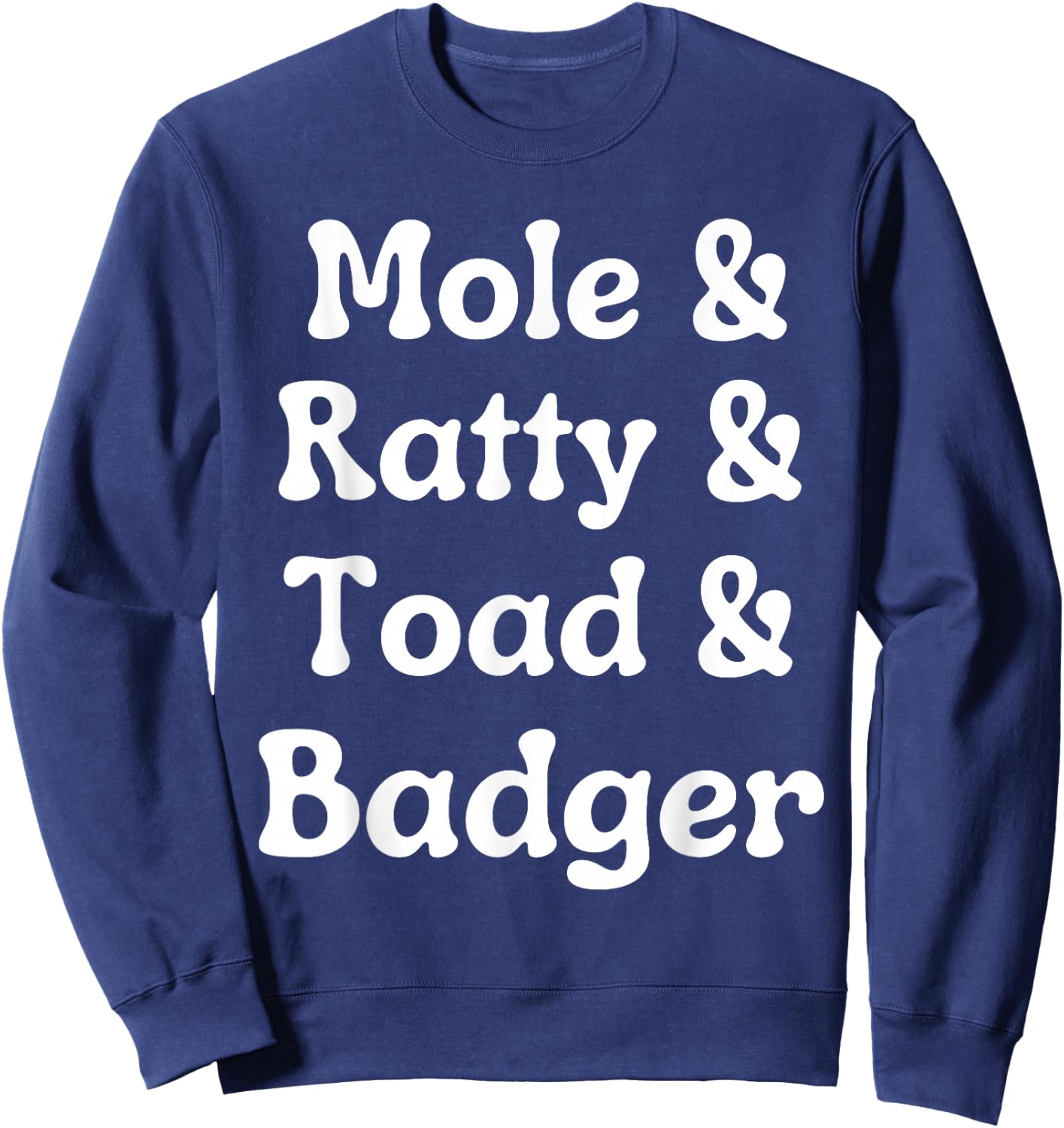 Wind in the Willows Character Funny Sweatshirt - Sweatshirt | Navy