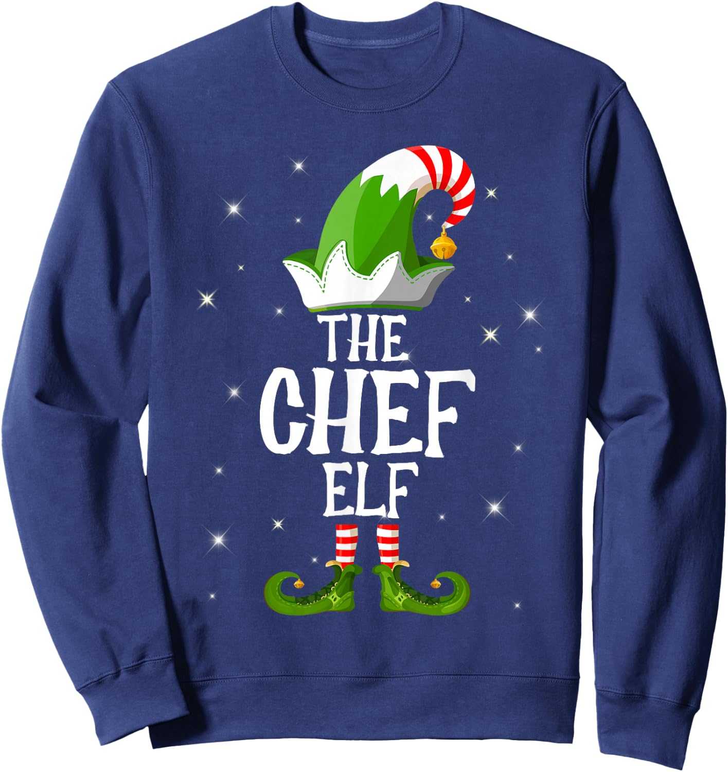 The Chef Elf Family Matching Group Christmas Sweatshirt - Sweatshirt | Navy