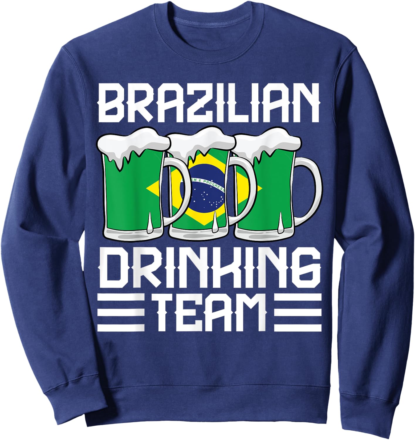 Brazilian Drinking Team Brazil Sweatshirt - Sweatshirt | Navy