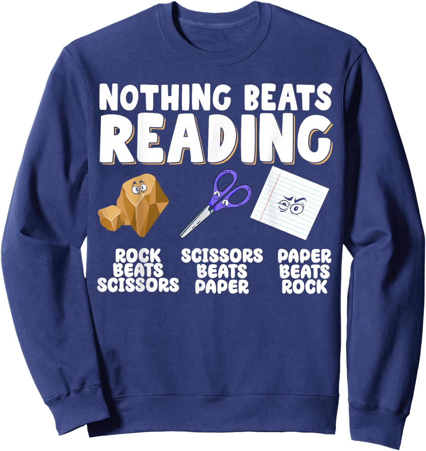 Nothing Beats Reading Sweatshirt - Sweatshirt | Navy