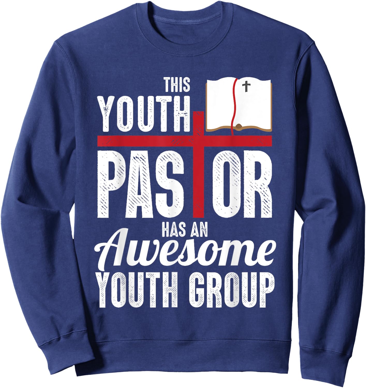 Cool Youth Pastor Art Women Christian Church Lovers Sweatshirt - Sweatshirt | Navy