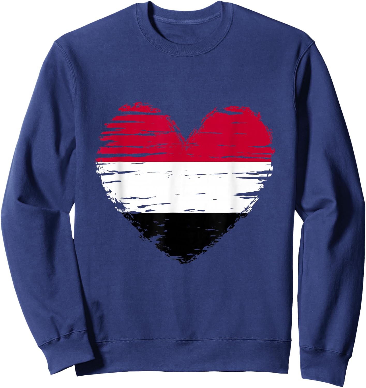 Yemen Heart Yemeni Flag Yemeni Pride Sweatshirt - Sweatshirt | Navy