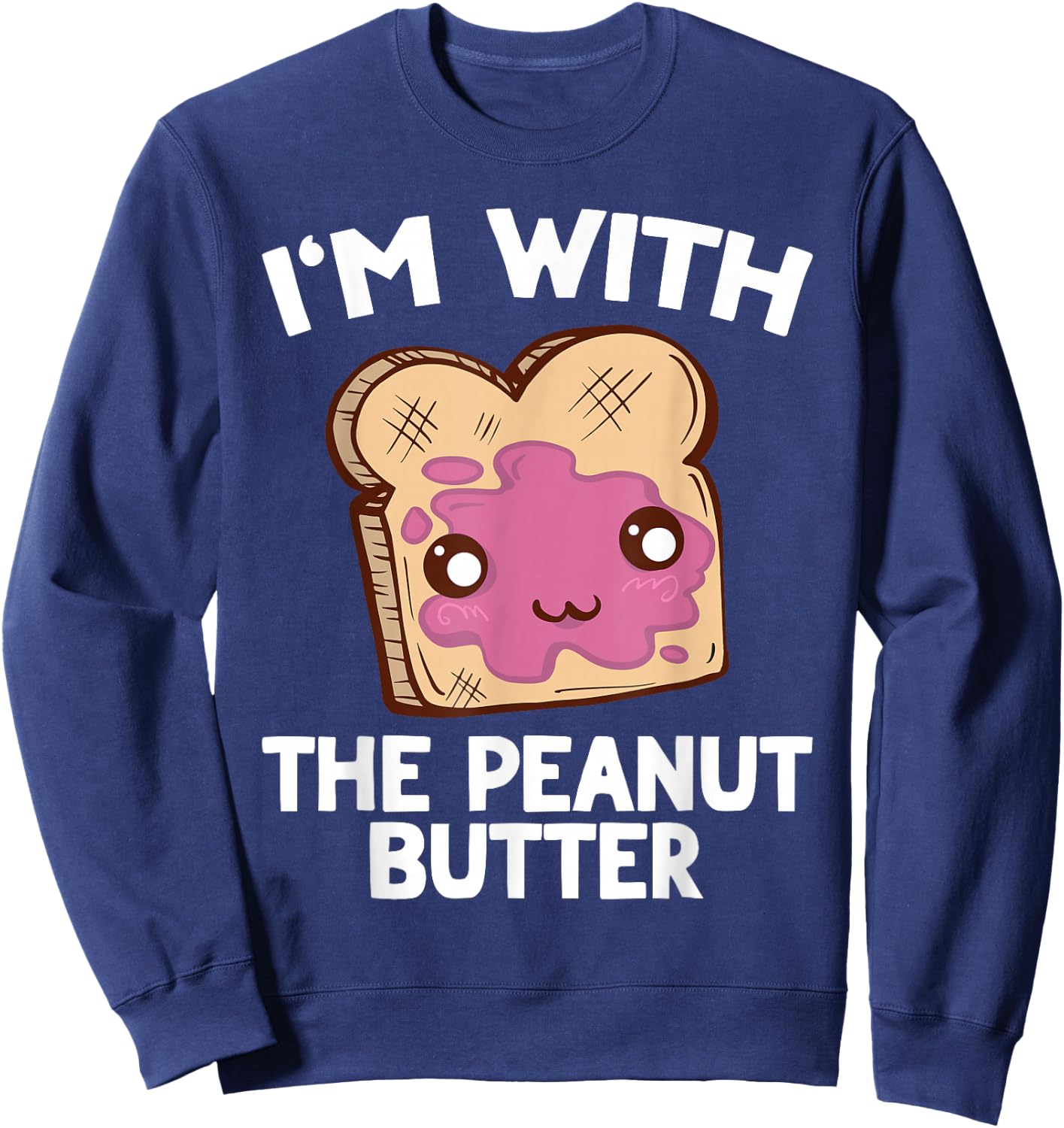 Peanut Butter & Jelly Matching Couples His & Hers Sweatshirt - Sweatshirt | Navy
