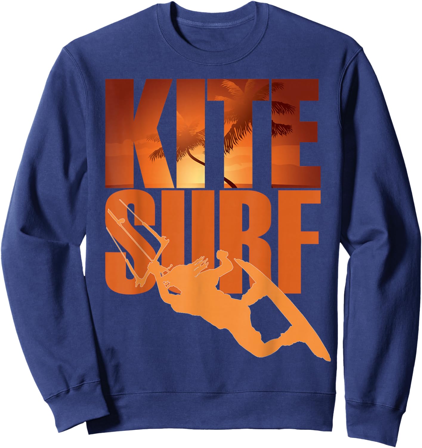 Kiteboarding Kitesurf Kiteboard Beach ks Sweatshirt - Sweatshirt | Navy