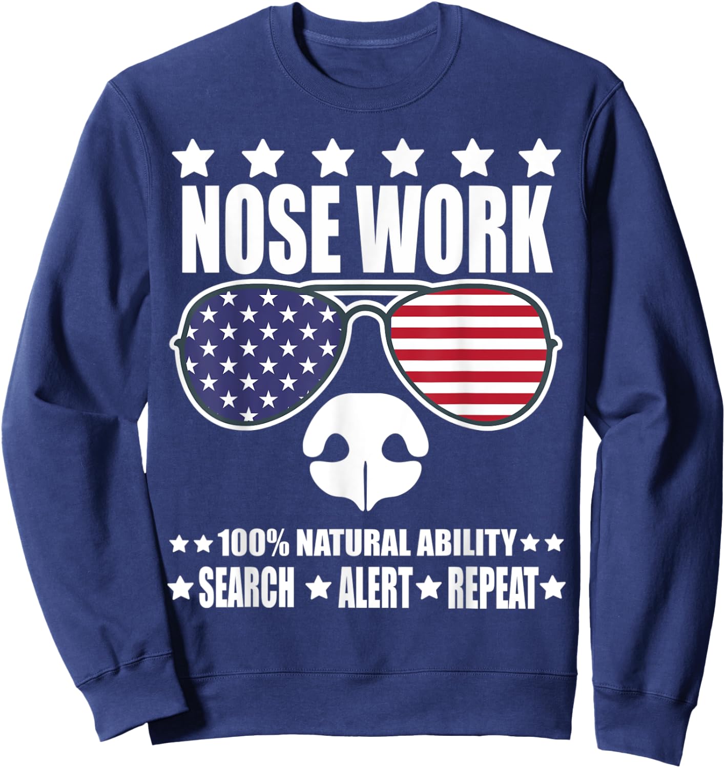Nosework Dog sport Training Nose Work scent work for dogs Men Women Kids Sweatshirt - Sweatshirt | Navy