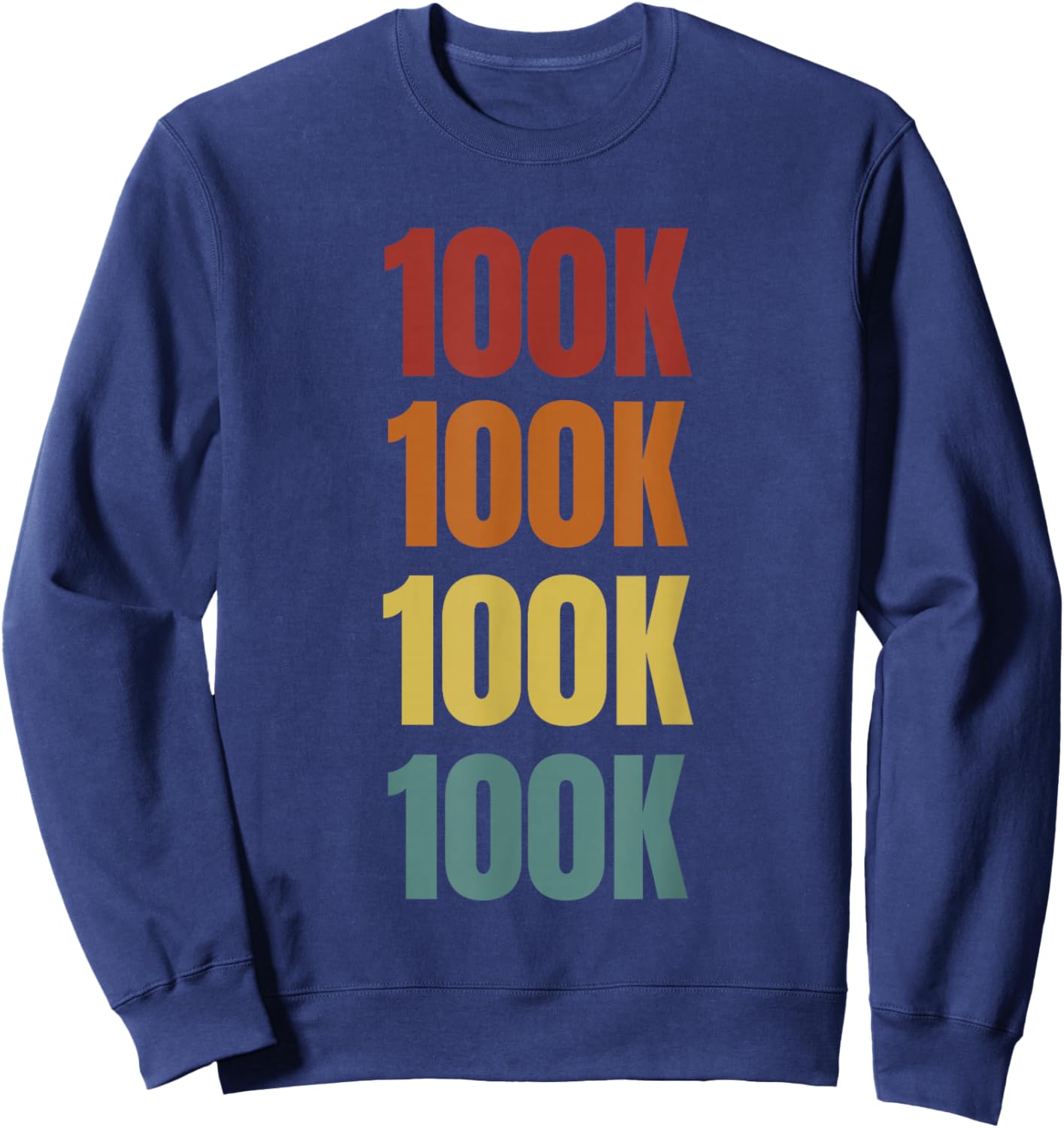 Ultra Marathon Runner Gift Retro Running 100K Endurance Run Sweatshirt - Sweatshirt | Navy