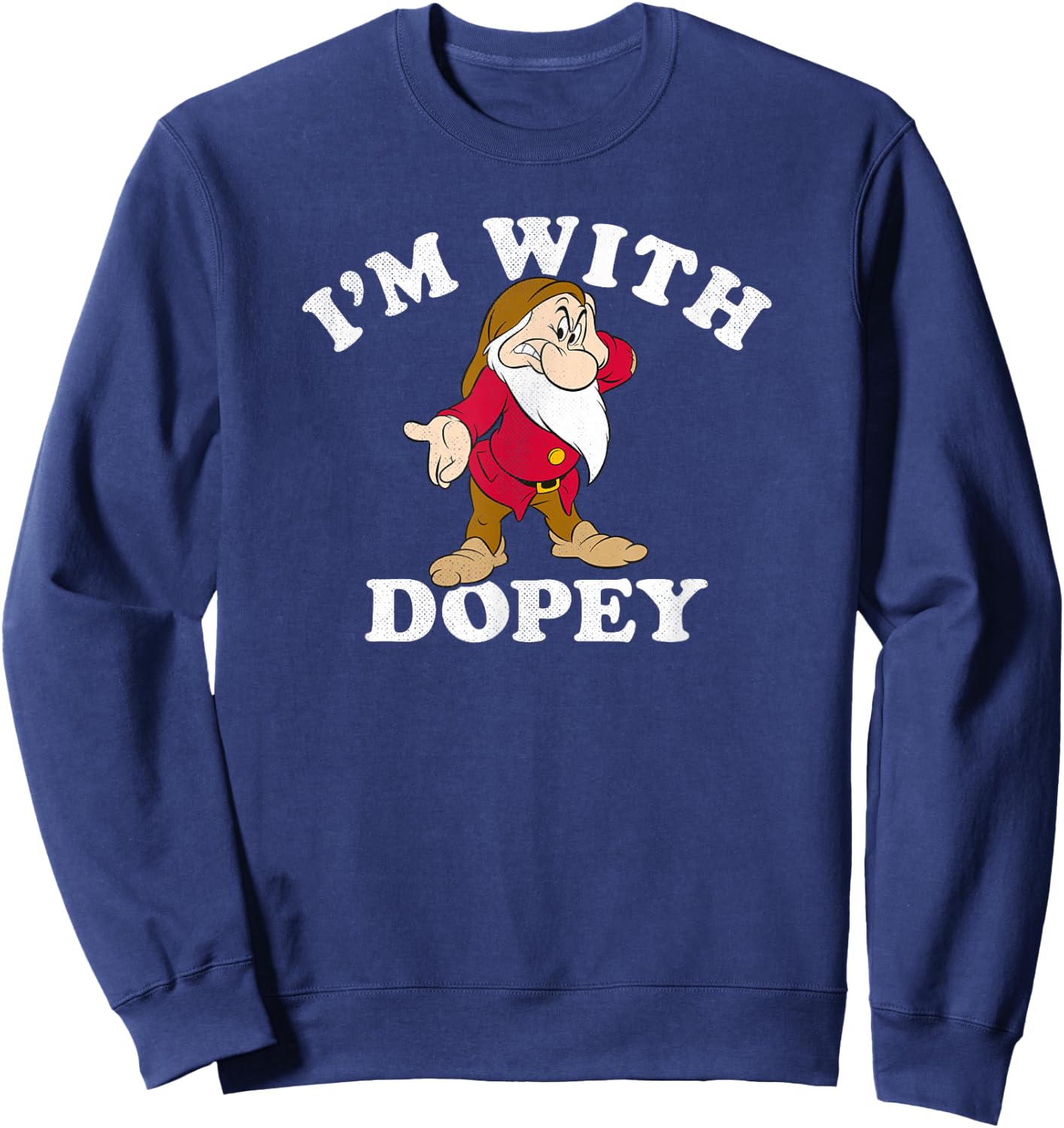 Disney Snow White & The Seven Dwarfs Grumpy I'm with Dopey Sweatshirt - Sweatshirt | Navy