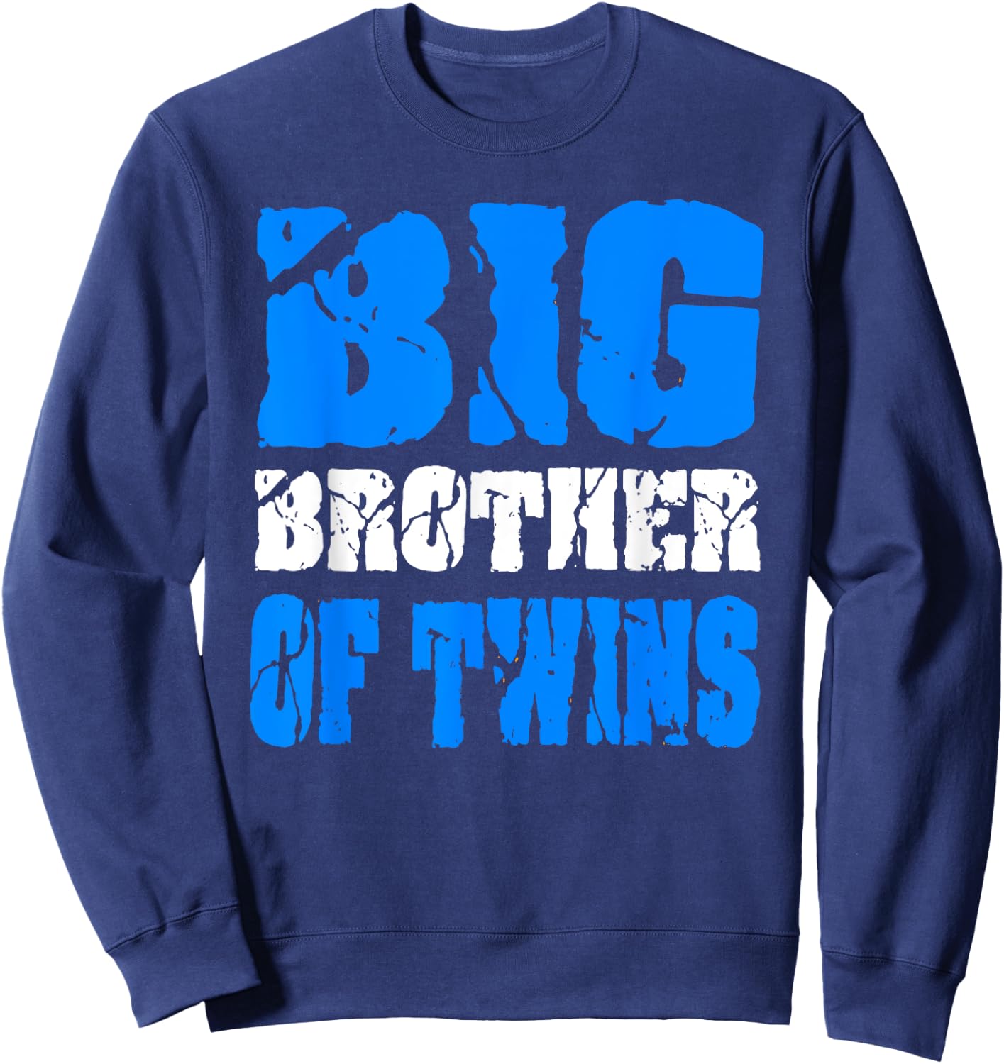 Big Brother of Twins Announcement Sweatshirt - Sweatshirt | Navy