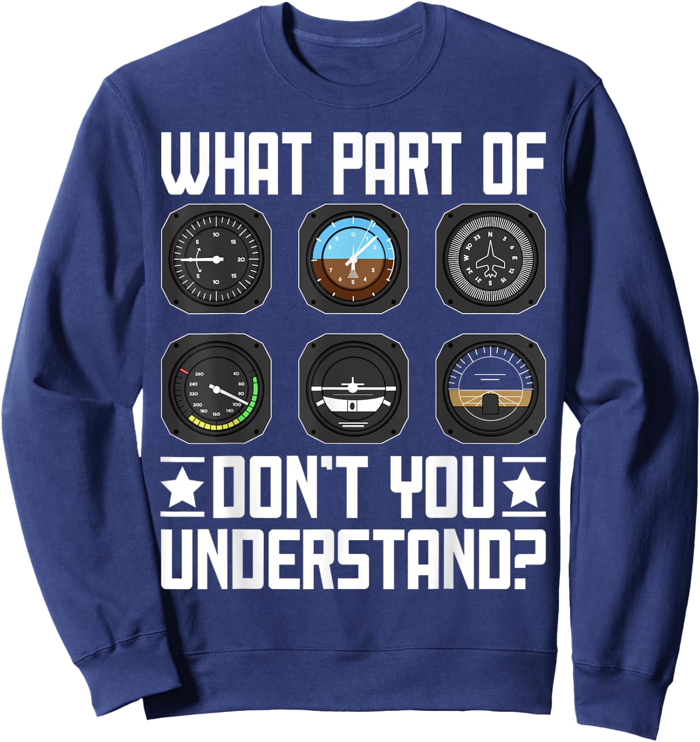 Funny Aviator Pilot Airplane Plane Aviation Gifts Men Women Sweatshirt - Sweatshirt | Navy