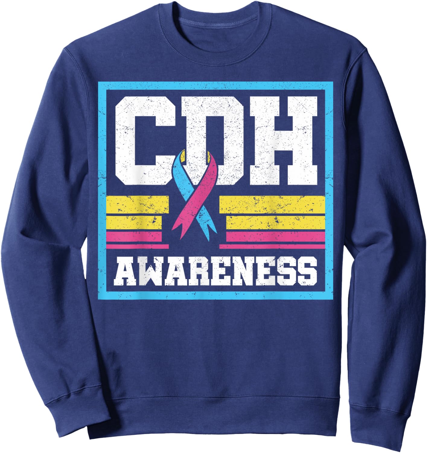 Congenital Diaphragmatic Hernia Awareness CDH Supporter Sweatshirt - Sweatshirt | Navy