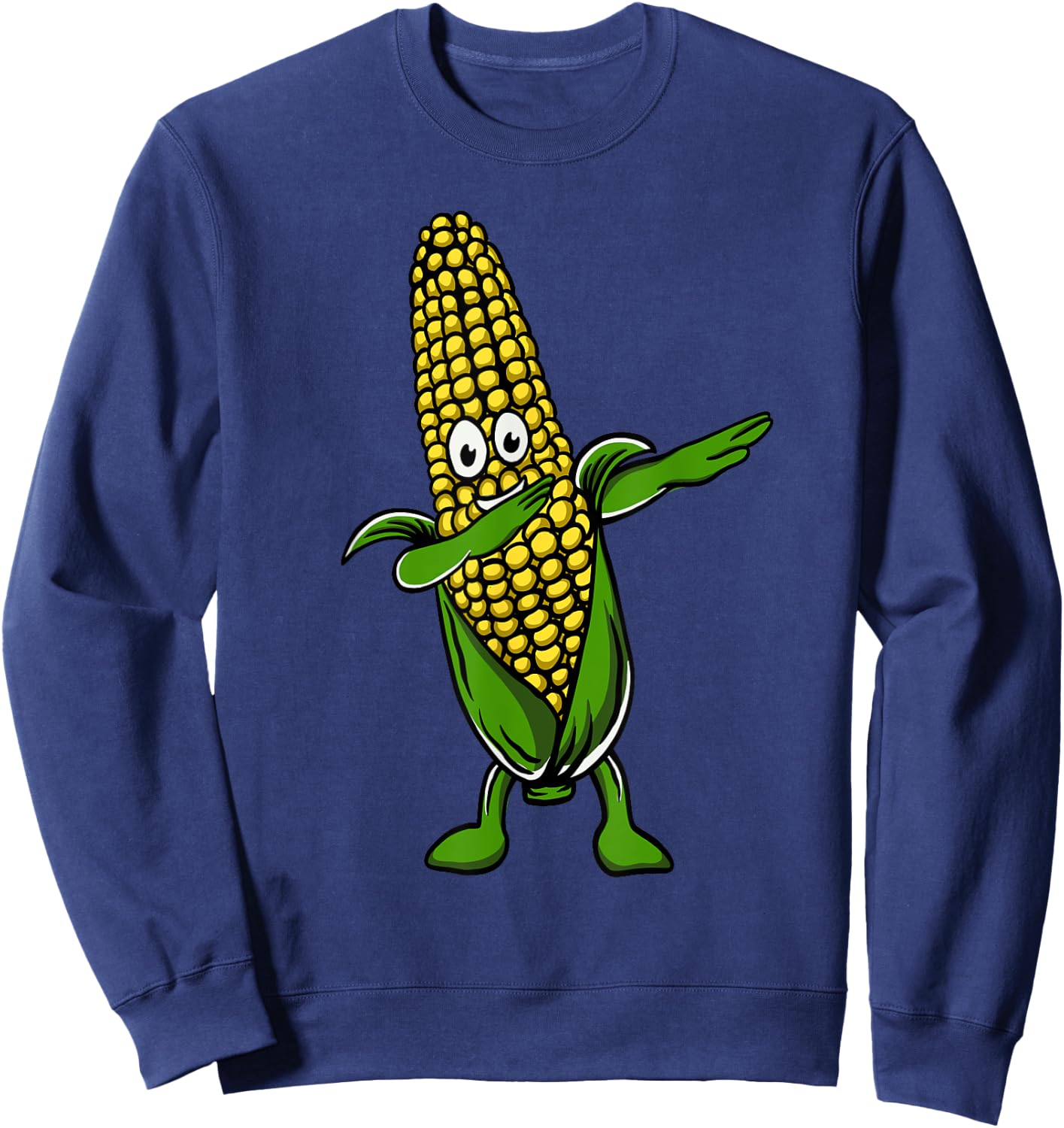 Cute Corn Art Women Farmer Corn On The Cob Farming Sweatshirt - Sweatshirt | Navy