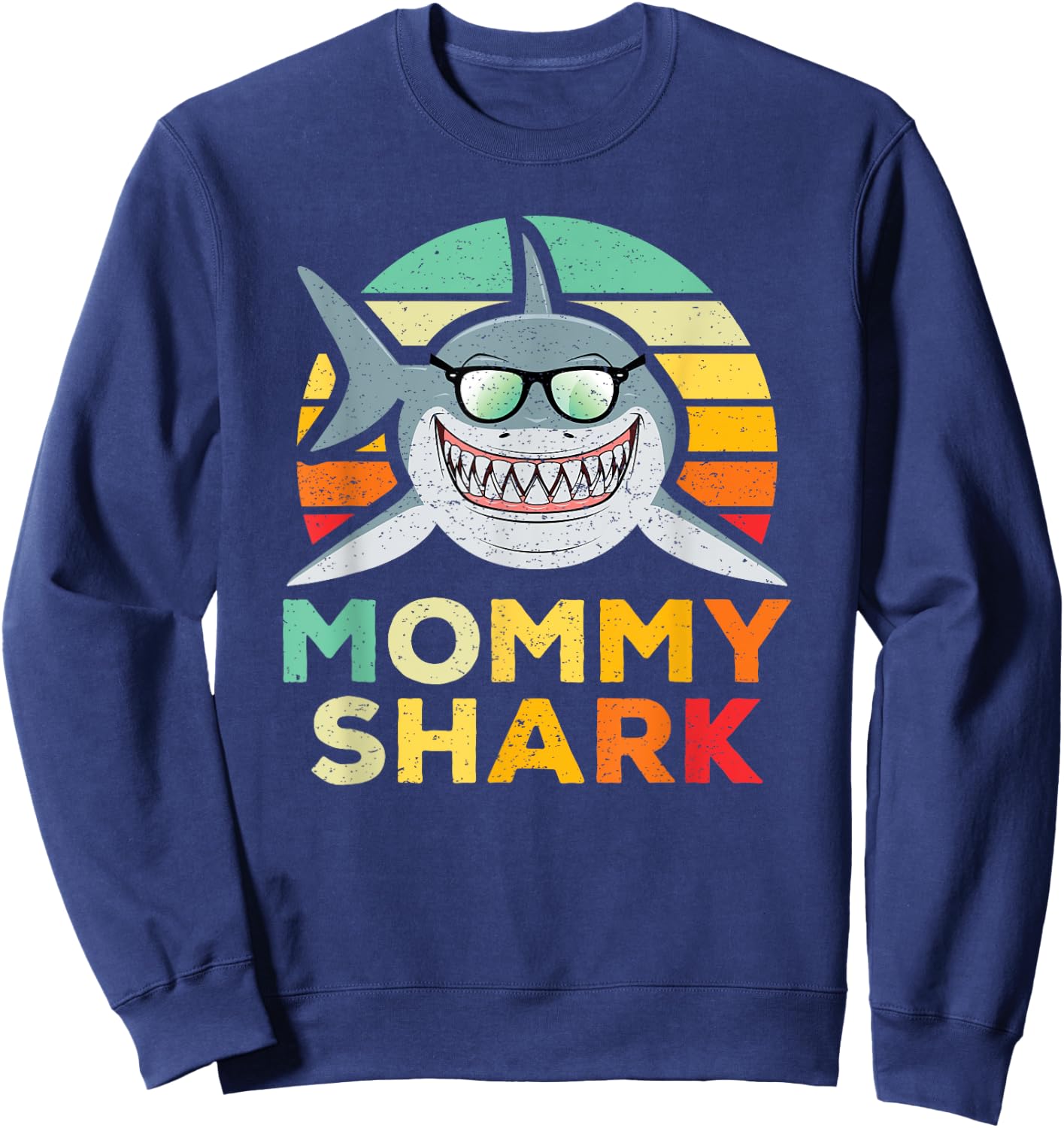Mommy Shark Sweatshirt - Sweatshirt | Navy