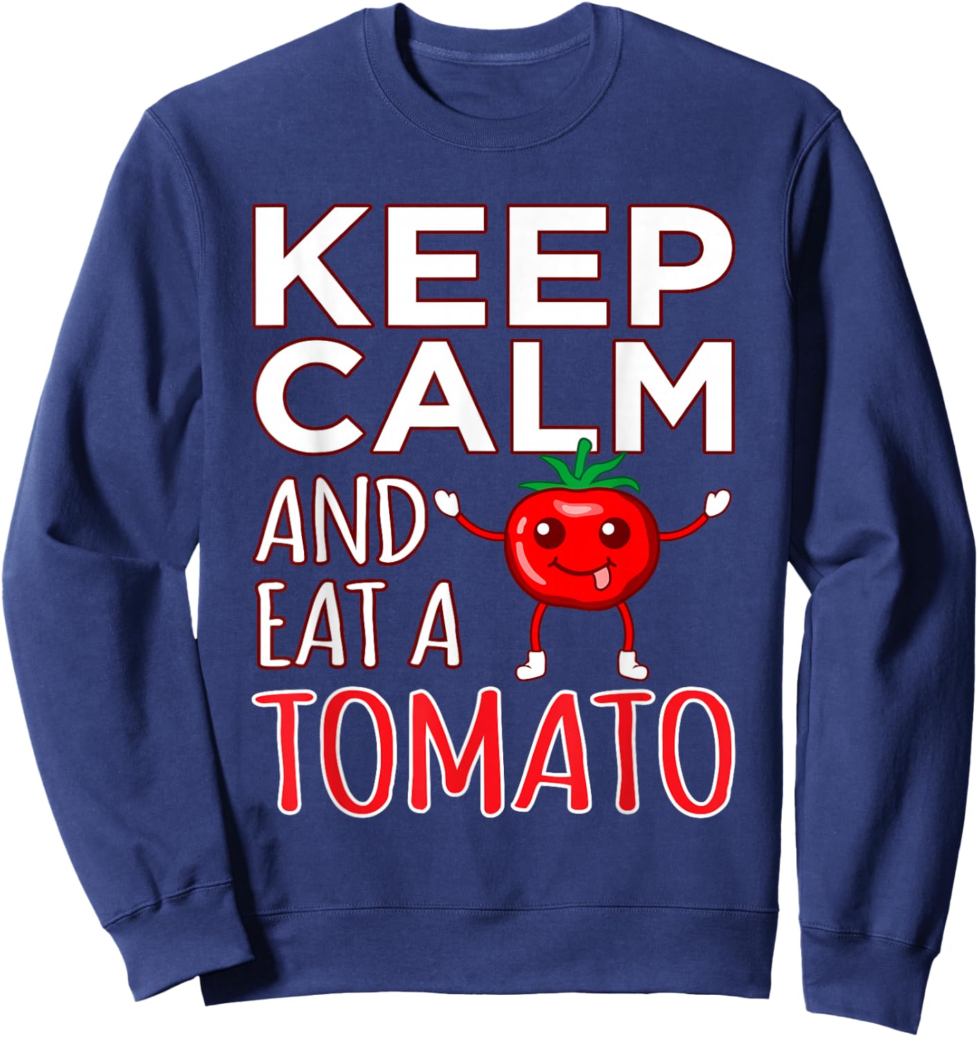 Tomato Vegetables Funny Tomato Costume Sweatshirt - Sweatshirt | Navy