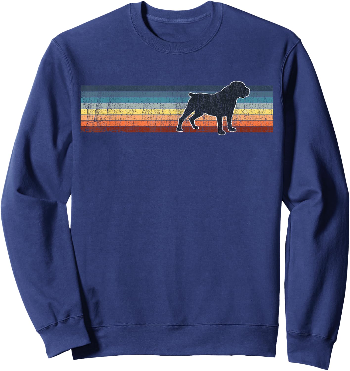Boerboel Vintage Pet Lover Dog Mom Dad Women Sweatshirt - Sweatshirt | Navy