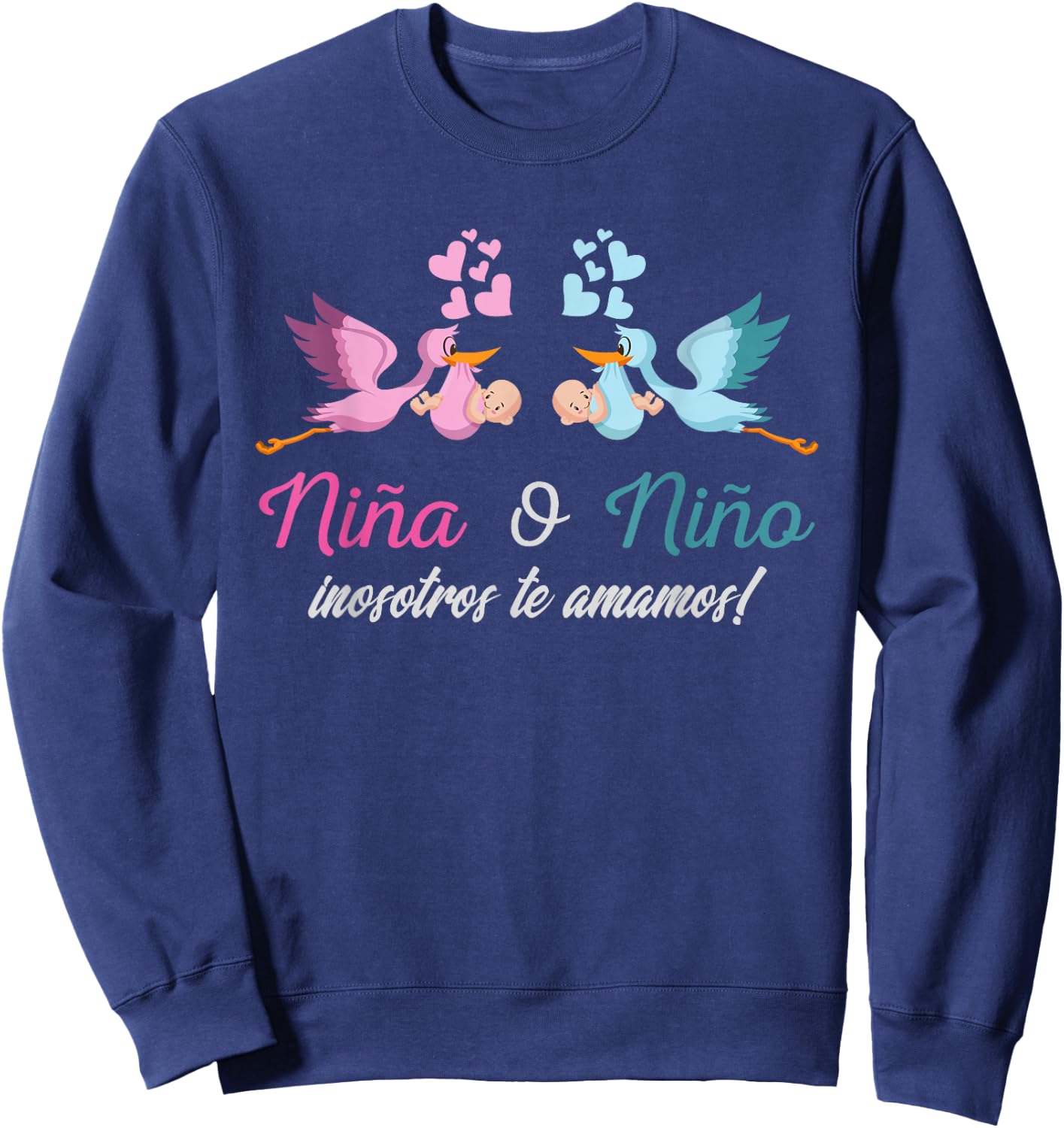 Playera Nina o Nino Latino para Revelacion de Genero Bebe Sweatshirt - Sweatshirt | Navy