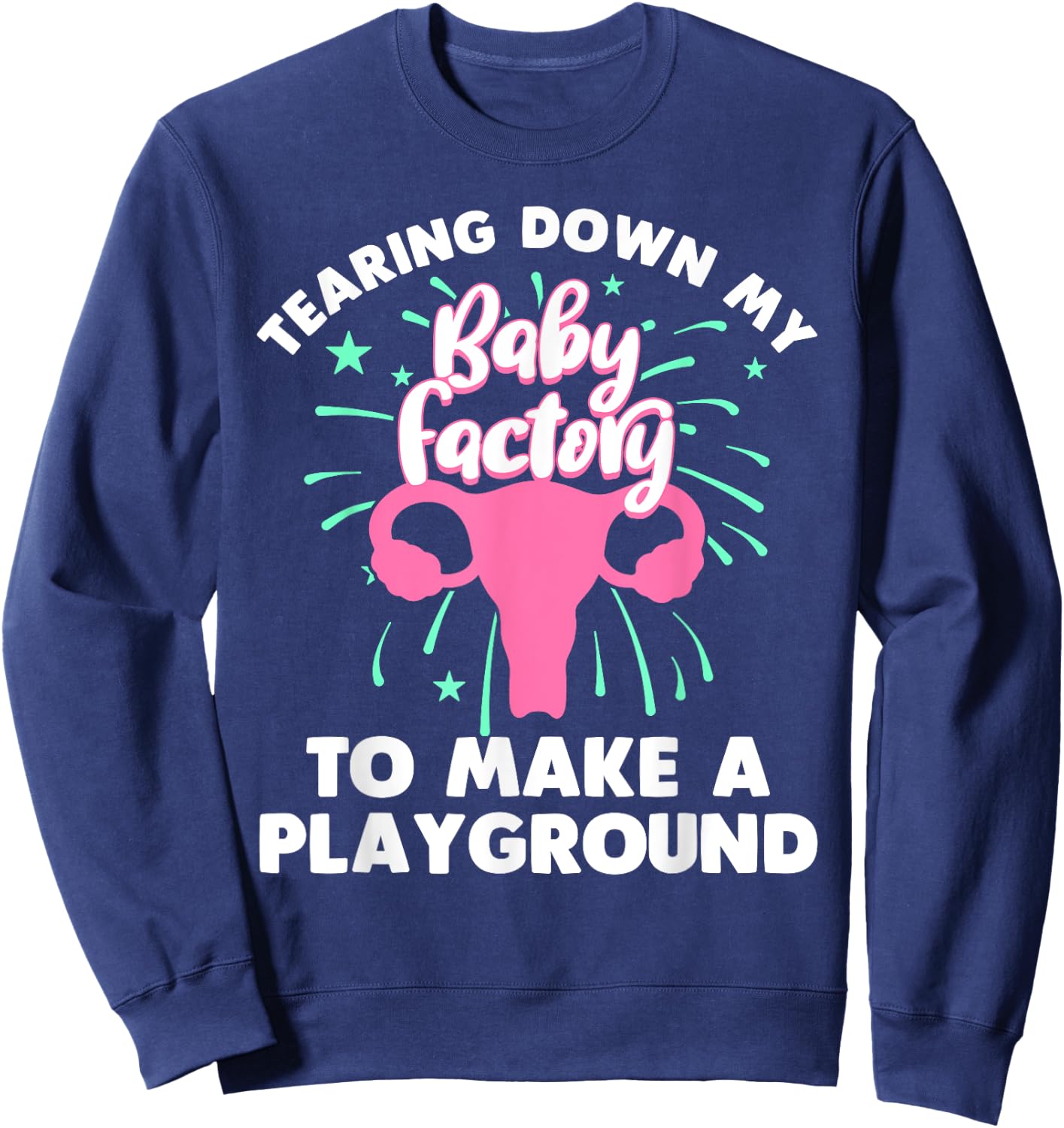 Funny Hysterectomy Girls Endometriosis Recovery Sweatshirt - Sweatshirt | Navy
