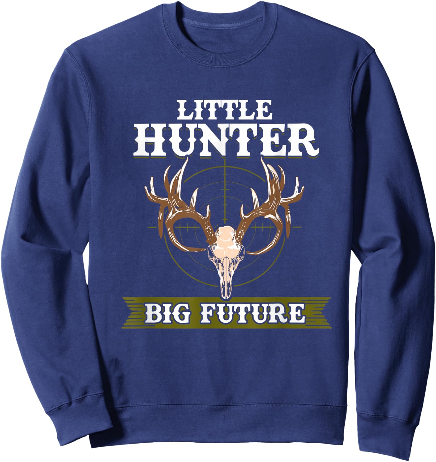 Kids Hunting Little Deer Hunter T Shirt Gift Sweatshirt - Sweatshirt | Navy