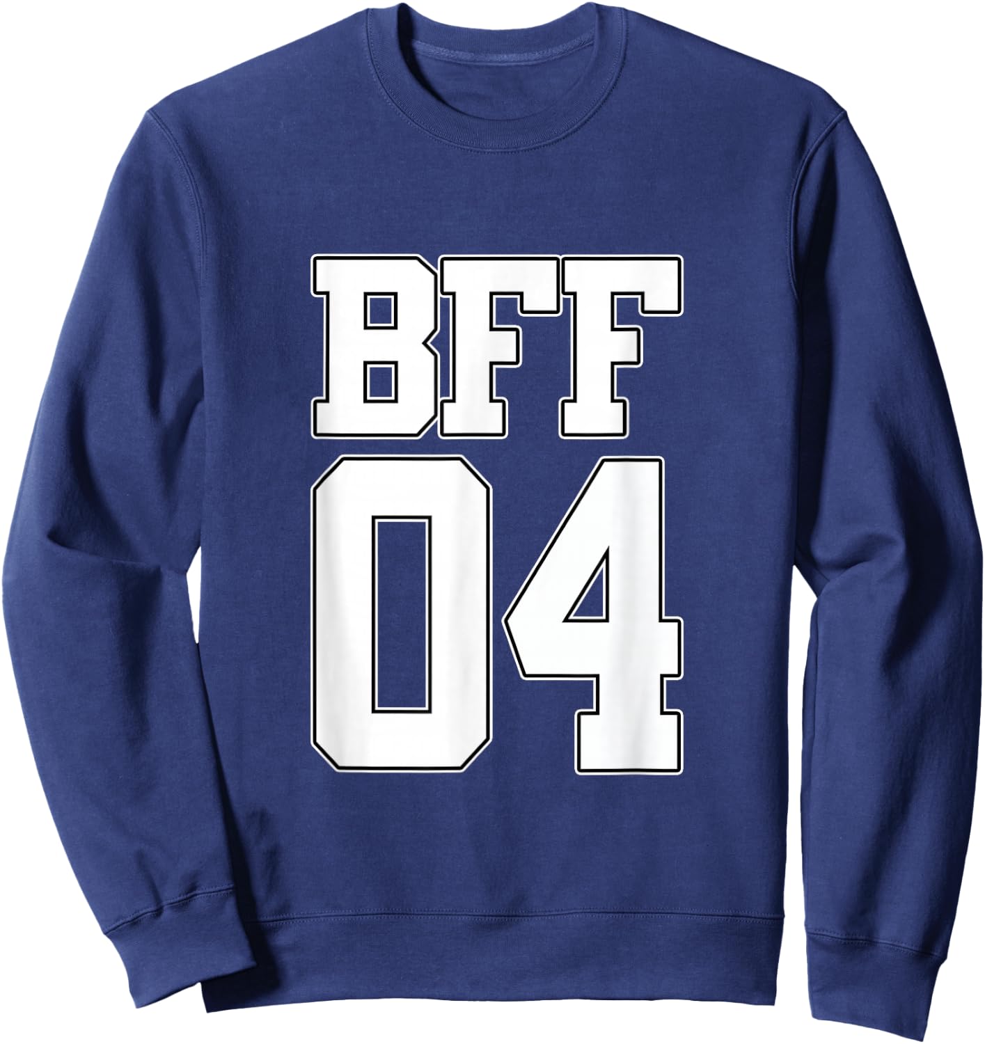 BFF 04 Best Friends Matching Bestie Friendship Day Shirt Sweatshirt - Sweatshirt | Navy
