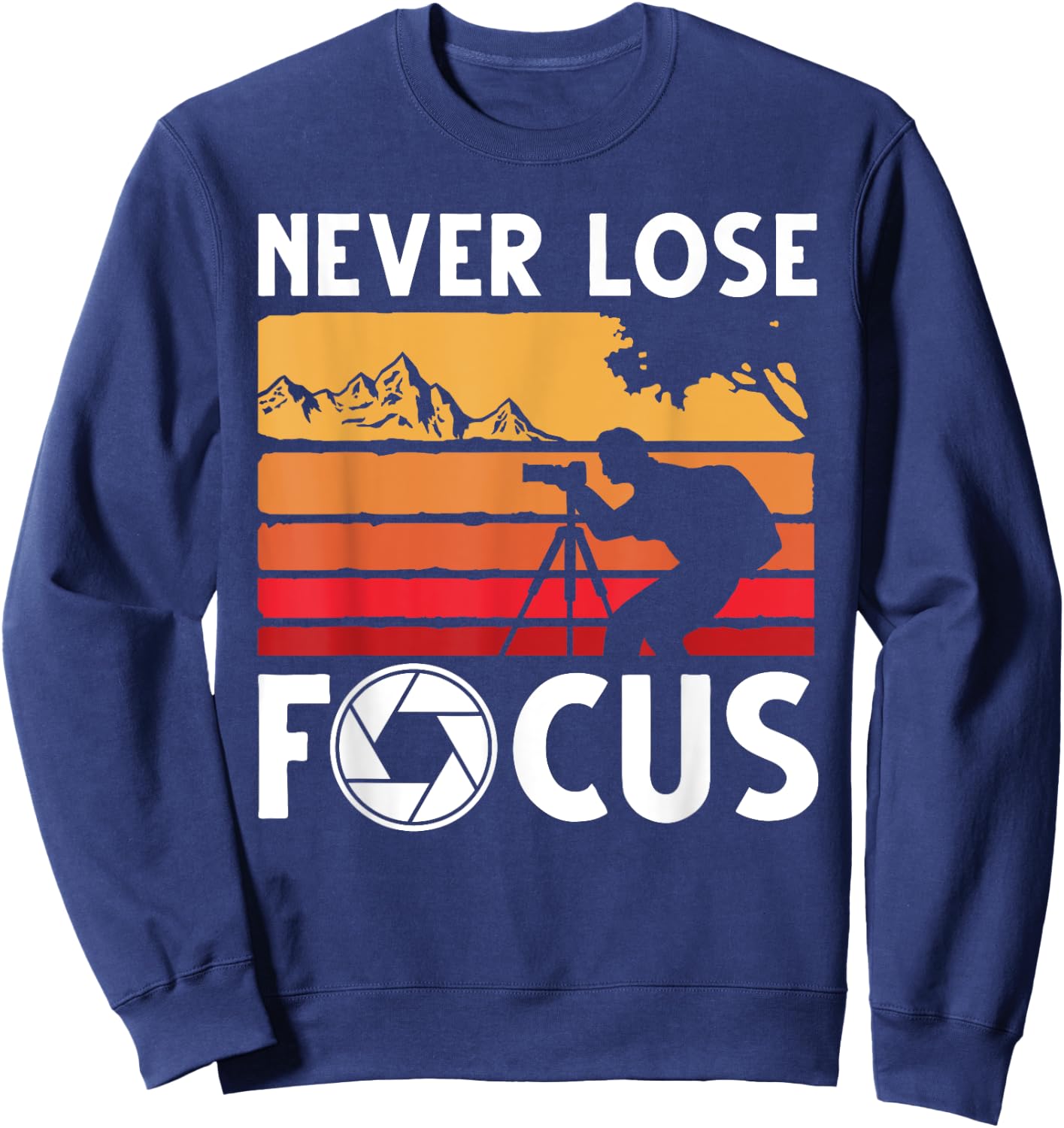 Cool Photographer Art Women Photography Camera Lover Sweatshirt - Sweatshirt | Navy