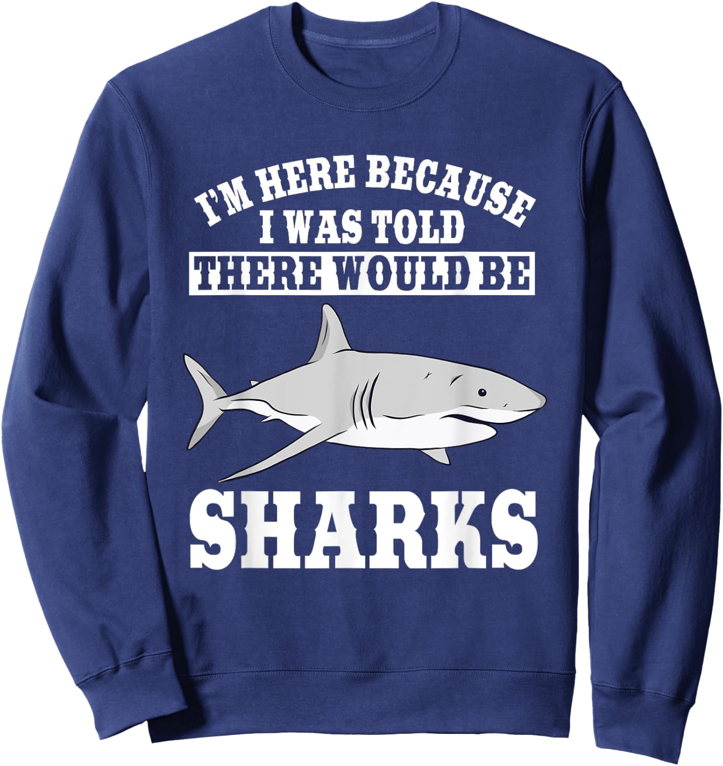 Great White Shark Largest Predator Fish Biologists Zoologist Sweatshirt - Sweatshirt | Navy