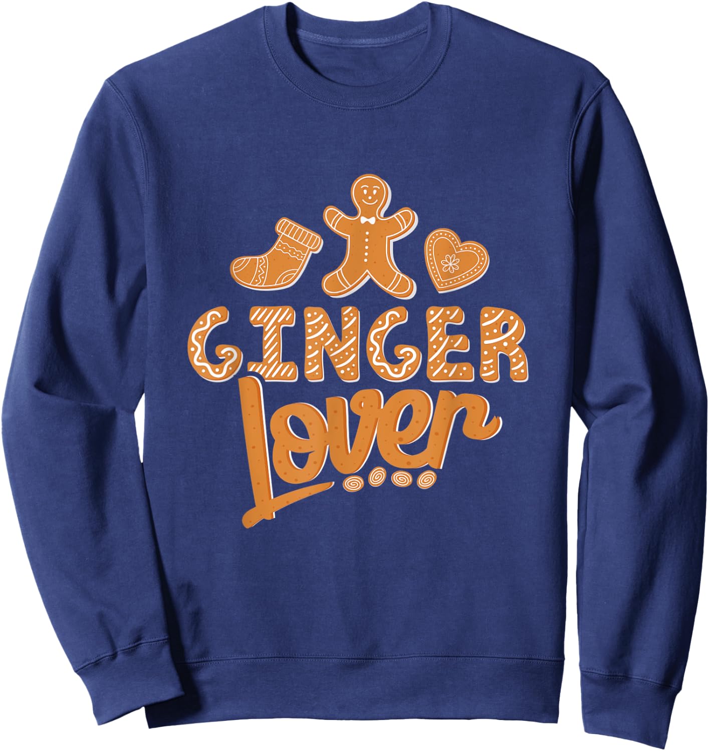Gingerbread Lover Christmas Baking Baker Holiday Sweatshirt - Sweatshirt | Navy