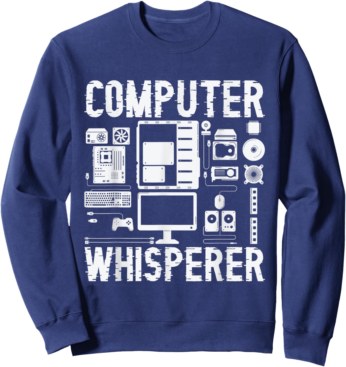 Computer Whisperer Tech Supports Programmer Coder Sweatshirt - Sweatshirt | Navy